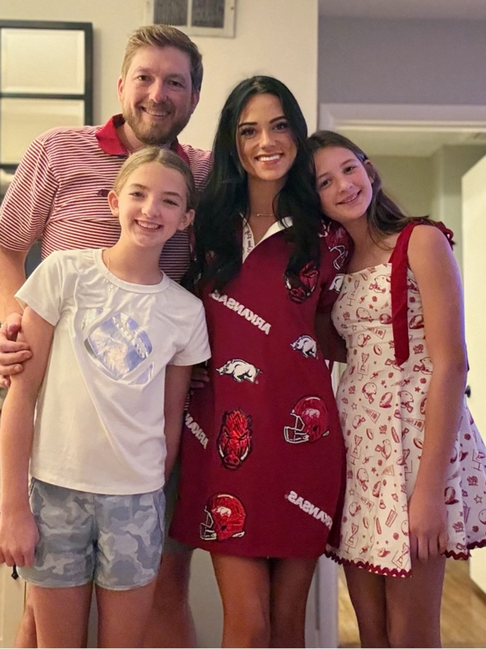Scalloped Collar Arkansas Razorbacks Dress - Picture 10 of 10